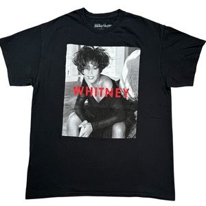 Whitney Houston R&B Pop Singer Music Band Men’s Adult Black t-shirt size L